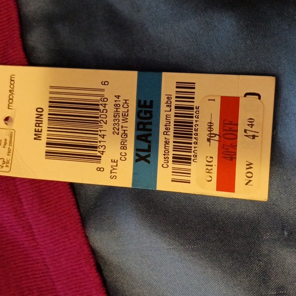 NWT Merino Charter Club woman's wool sweater XL - Picture 2 of 4